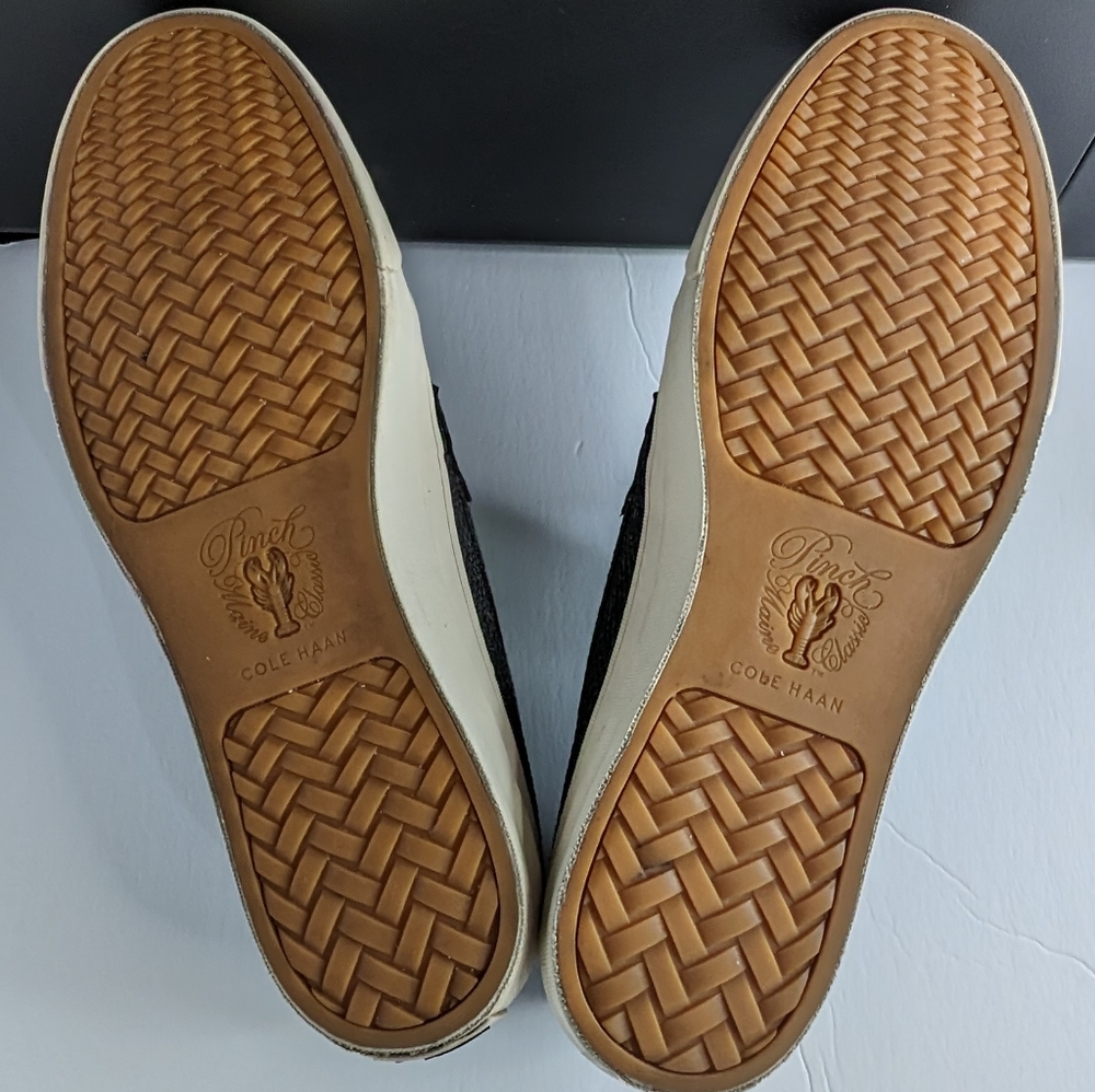 Cole Haan 10.5 Pinch Weekender comfy blue knit slip on deck shoes rubber soles - Picture 4 of 9